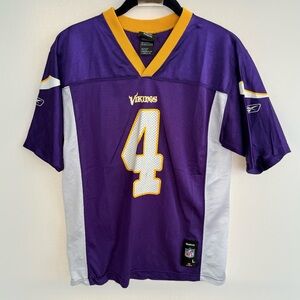 Reebok NFL Team Apparel Minnesota Vikings Brett Favre #4 Jersey size large